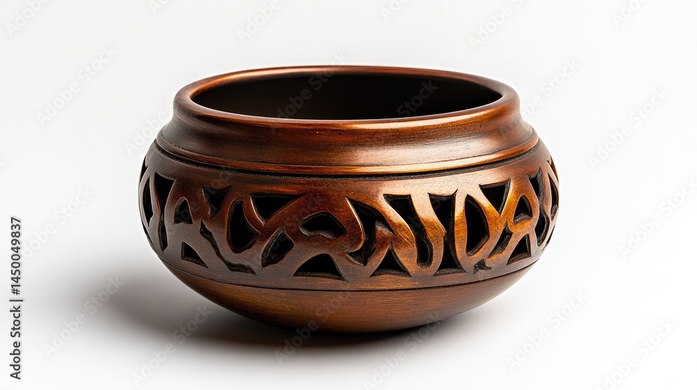 Studio image of a finely detailed brass incense burner with intricate cutouts, perfectly centered on an ideal white background. Studio image of a finely detailed brass incense burner with intricate cutouts, perfectly centered on an ideal white background.