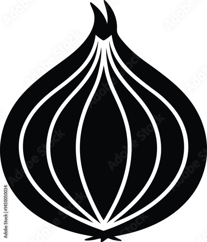 slice of red onion on white background 