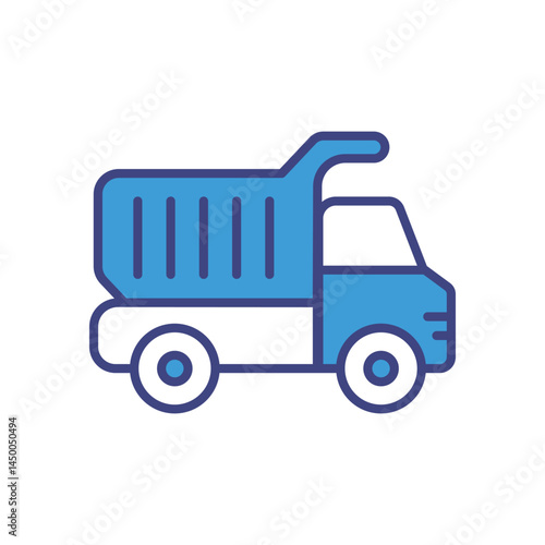 Dump Truck icon vector stock illustration