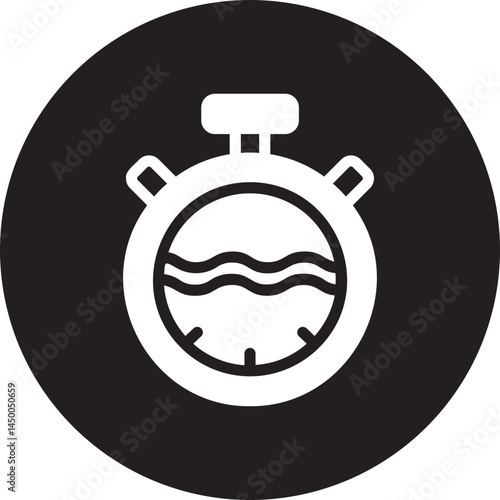 stopwatch glyph icon
