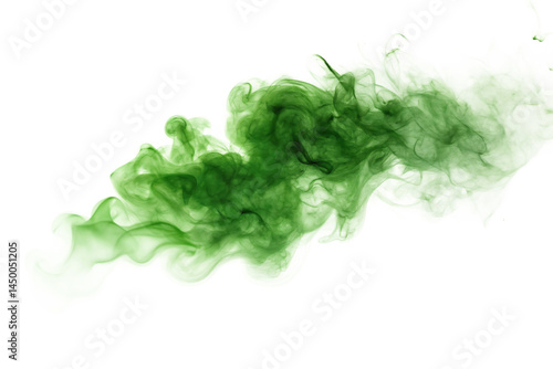 Wallpaper Mural  green smoke cloud isolated on white background PNG Torontodigital.ca