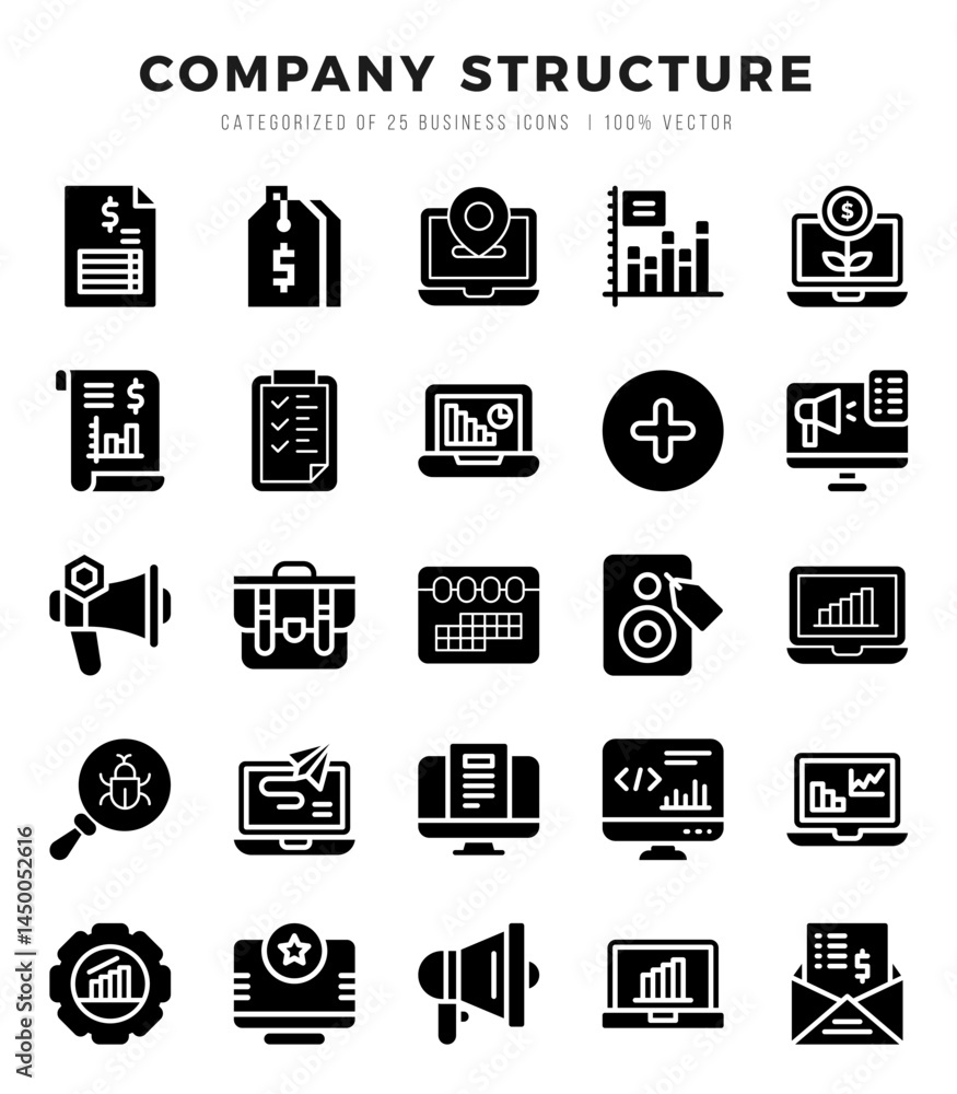 Company Structure Icon Bundle 25 Icons for Websites and Apps Company Structure Icon Bundle 25 Icons for Websites and Apps