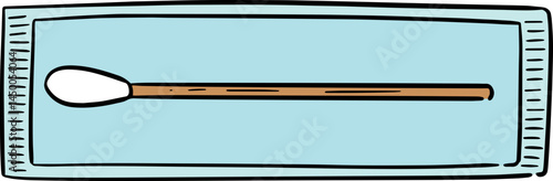 Illustration of cotton swab
