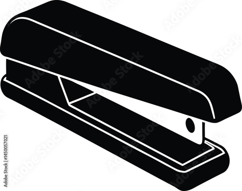 stapler on white background 