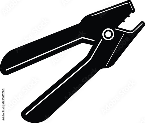 staple remover tool on white background 