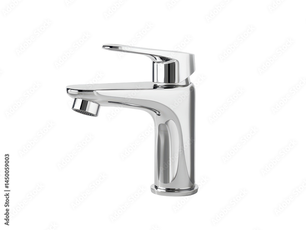 Isolated Chrome Faucet Isolated Chrome Faucet