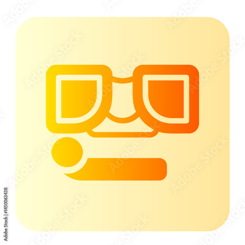 snorkeling gradient icon