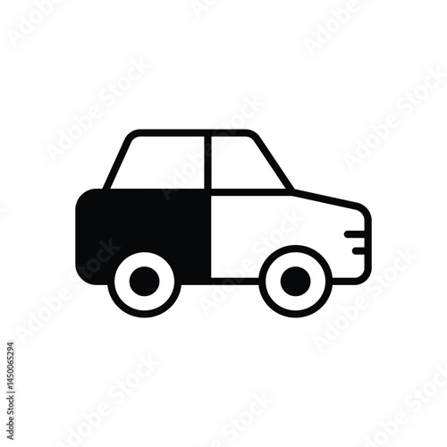 Car icon vector stock illustration