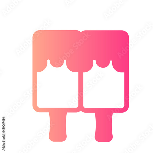 ice cream gradient icon