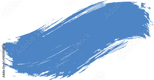 Bold cobalt blue paintbrush stroke, ideal for backgrounds.