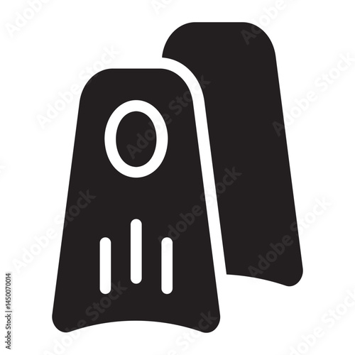 flippers glyph icon
