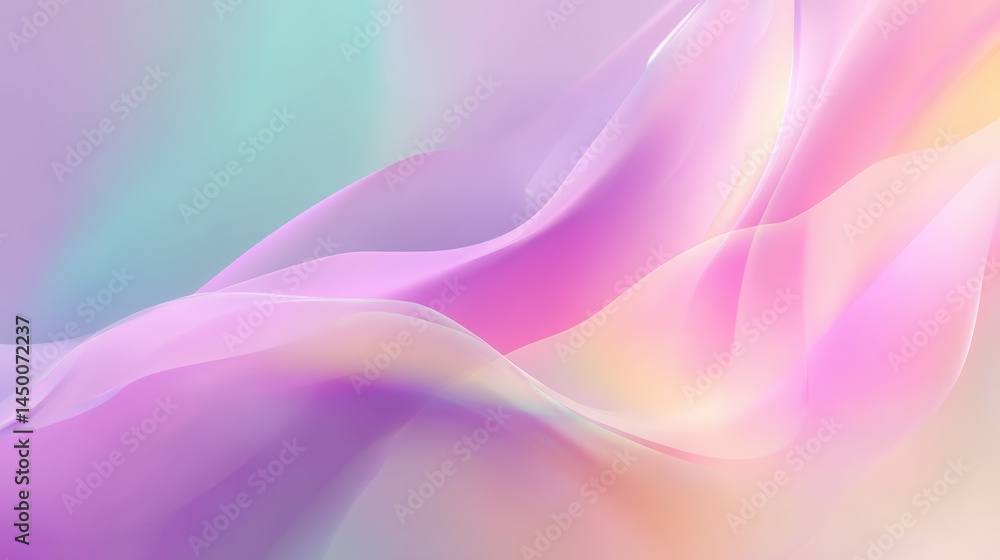 Soft pastel gradient waves abstract background art Soft pastel gradient waves abstract background art