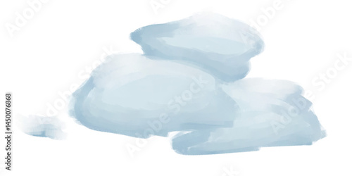 Obraz na płótnie cloud isolated on white background w salonie