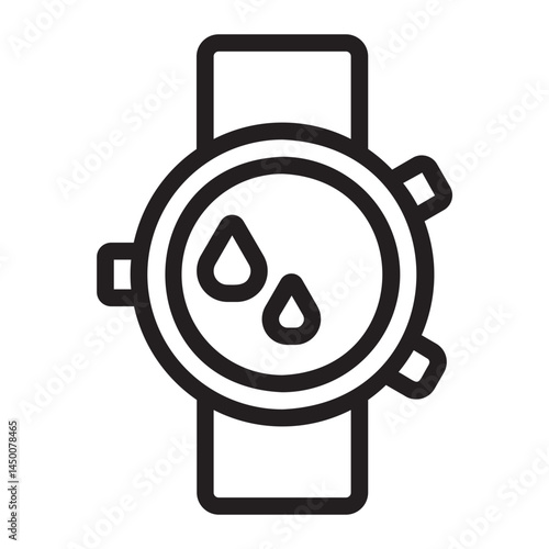smart watch line icon