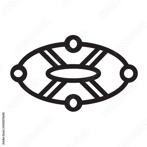 Lifebuoy line icon