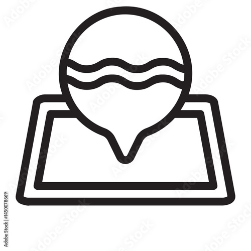 location line icon