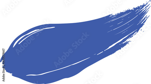 A vibrant periwinkle paint stroke, perfect for design elements.