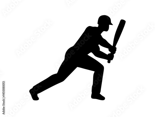 Baseball Hitter Ready Silhouette