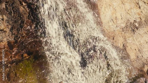 Wallpaper Mural Close-Up of Waterfall Flowing Over Cliff Rocks Torontodigital.ca