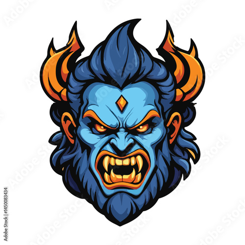 God of the Underworld: Bold Esports Mascot Logo Featuring Hades