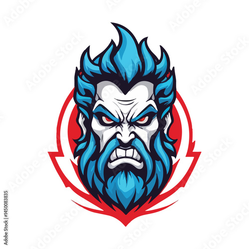 God of the Underworld: Bold Esports Mascot Logo Featuring Hades