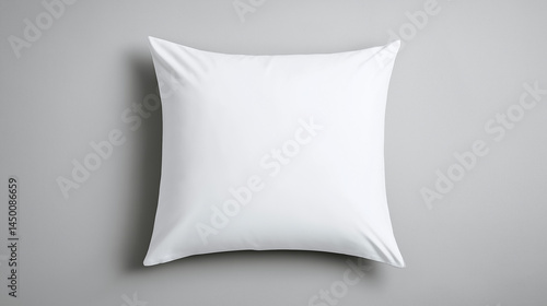 Wallpaper Mural Soft white pillow on a neutral background for comfortable resting Torontodigital.ca