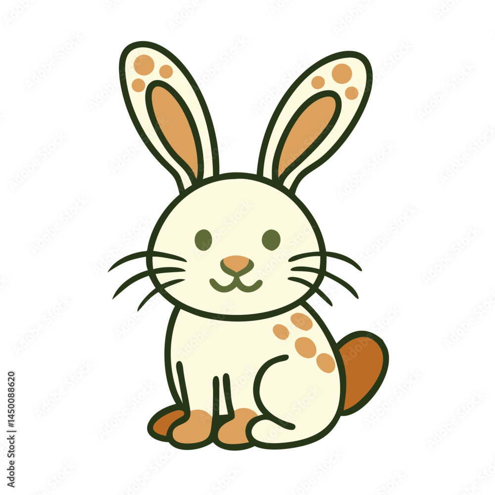Obraz premium Bunny Icon Rabbit Pet Animal Easter Transparent Background Vector