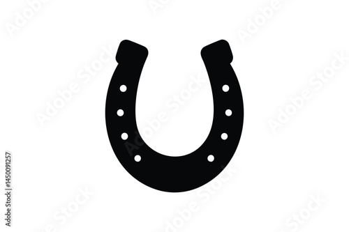 Lucky furcula wishbone icon silhouette on white background