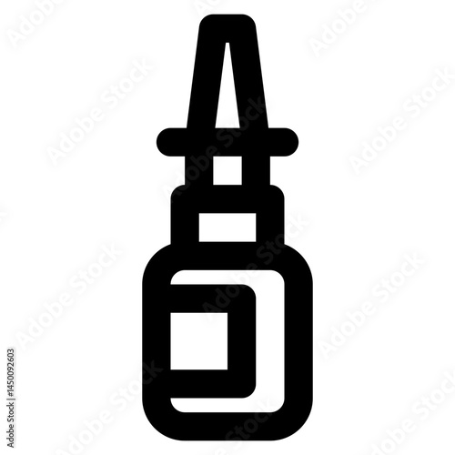 vector illustration of a nasal spray