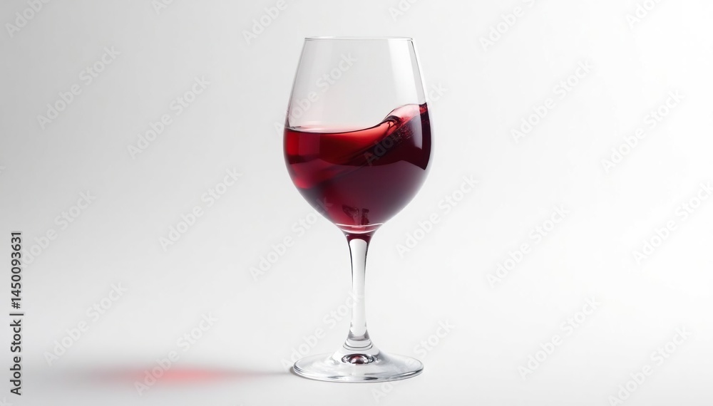 Rich red wine swirling in a goblet, pure white setting, drink photography, shadow, drink Rich red wine swirling in a goblet, pure white setting, drink photography, shadow, drink
