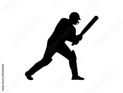 Cricket Batter Silhouette