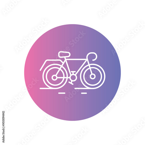 Bicycle Icon vector stock illustration