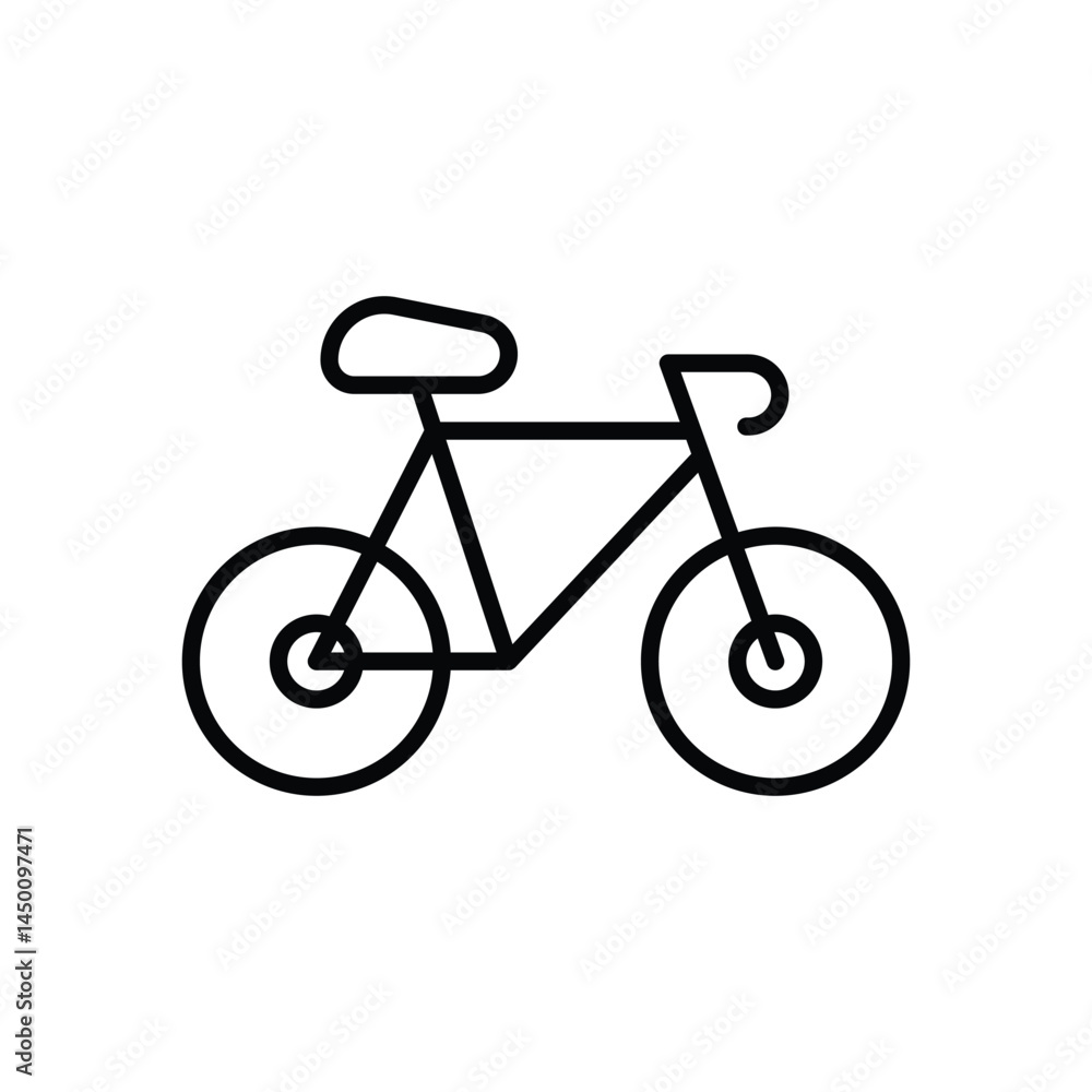 Bicycle icon vector stock illustration Bicycle icon vector stock illustration