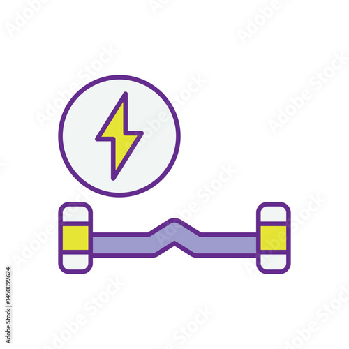 Hoverboard Icon vector stock illustration