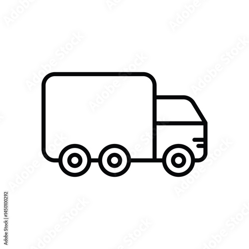 Truck icon vector stock illustration
