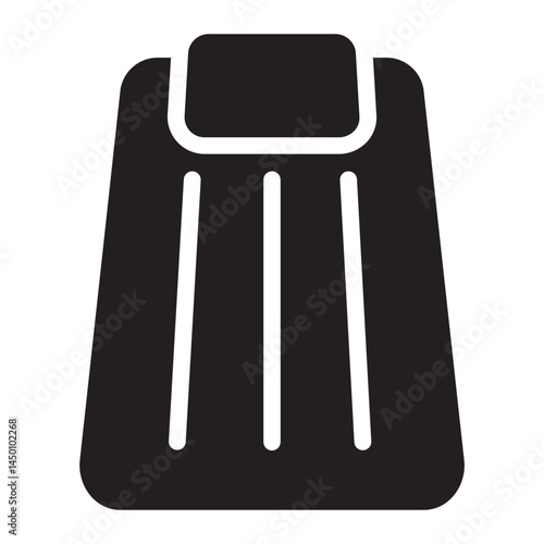 air mattress glyph icon