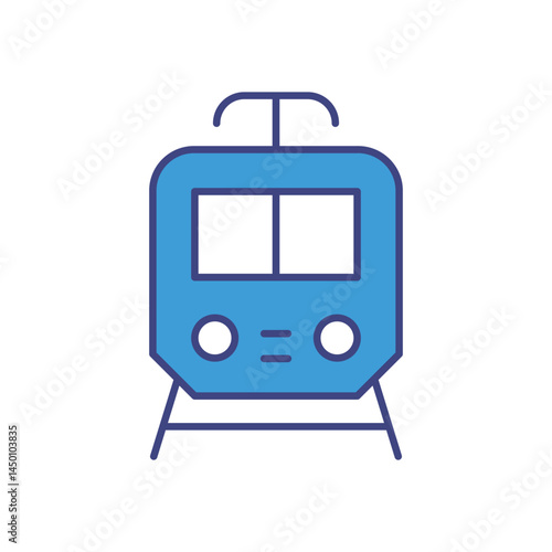 Tram Icon vector stock illustration