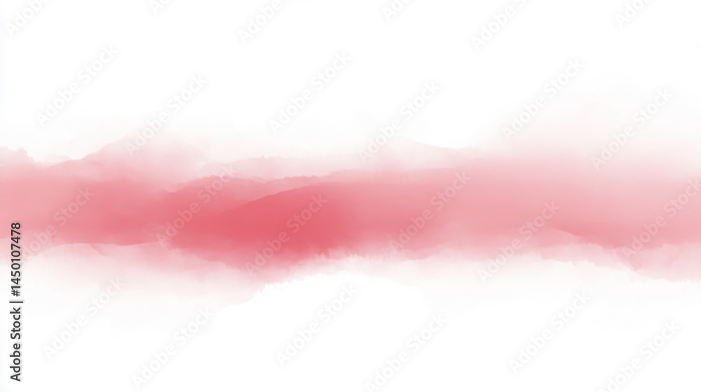 Obraz premium Light red gradient patterns softly blending into a clean white background, presentation-friendly modern design