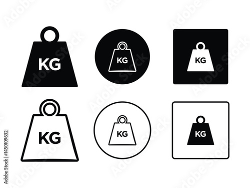 weight kilogram icon design vector isolated transparent background
