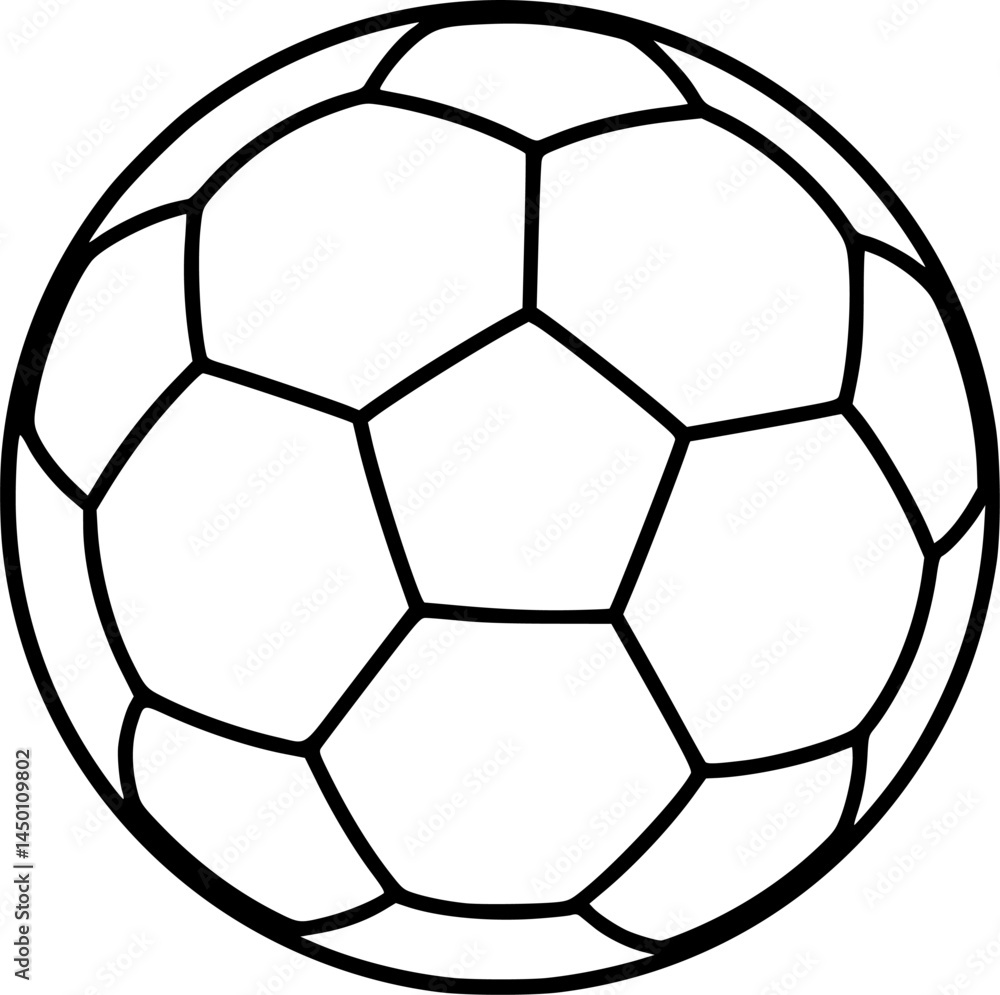 Vector Outline Illustration of a Soccer Ball
Vector Outline Illustration of a Soccer Ball