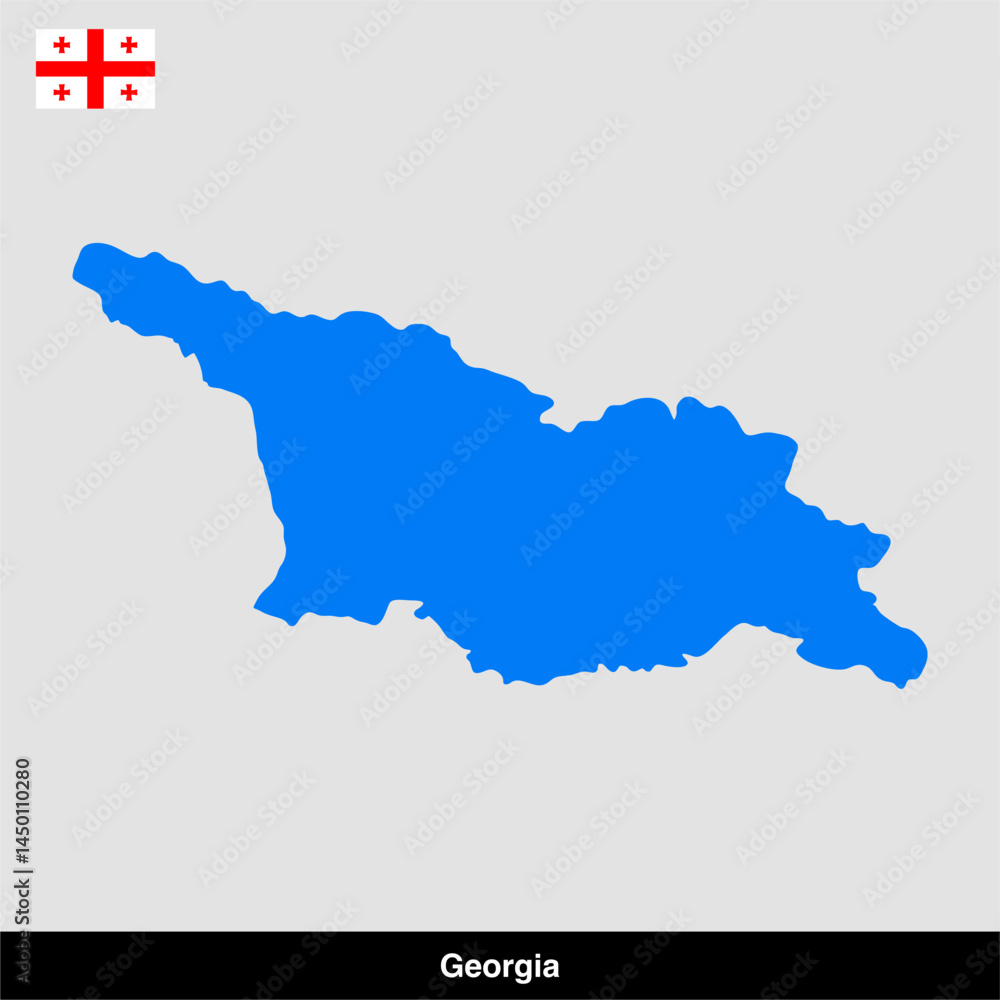 Fototapeta premium georgia country map vector