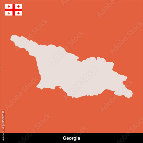 georgia country map vector