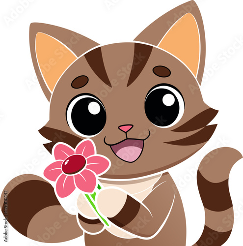 고양이, 캐릭터, 만화, 벡터, 그리기, 미술, 재미, 피자, 먹을것, 귀여운, 미소, 치즈, 해피, 익살