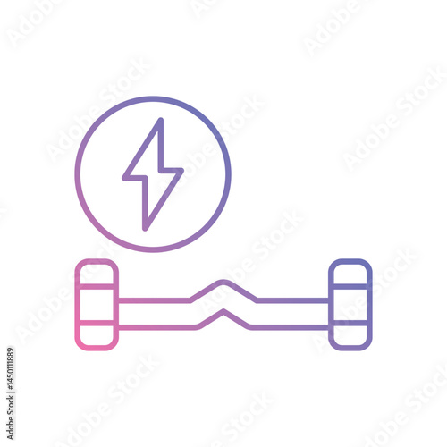 Hoverboard Icon vector stock illustration