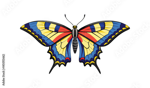 butterfly on white background