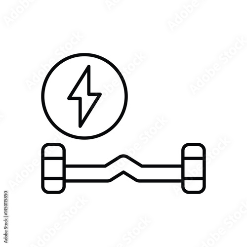 Hoverboard Icon vector stock illustration