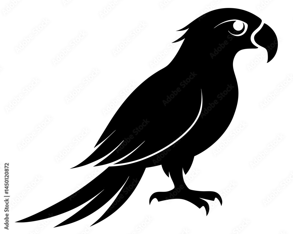 Fototapeta premium Parrot Bird Vector Design – Tropical Parrot SVG File