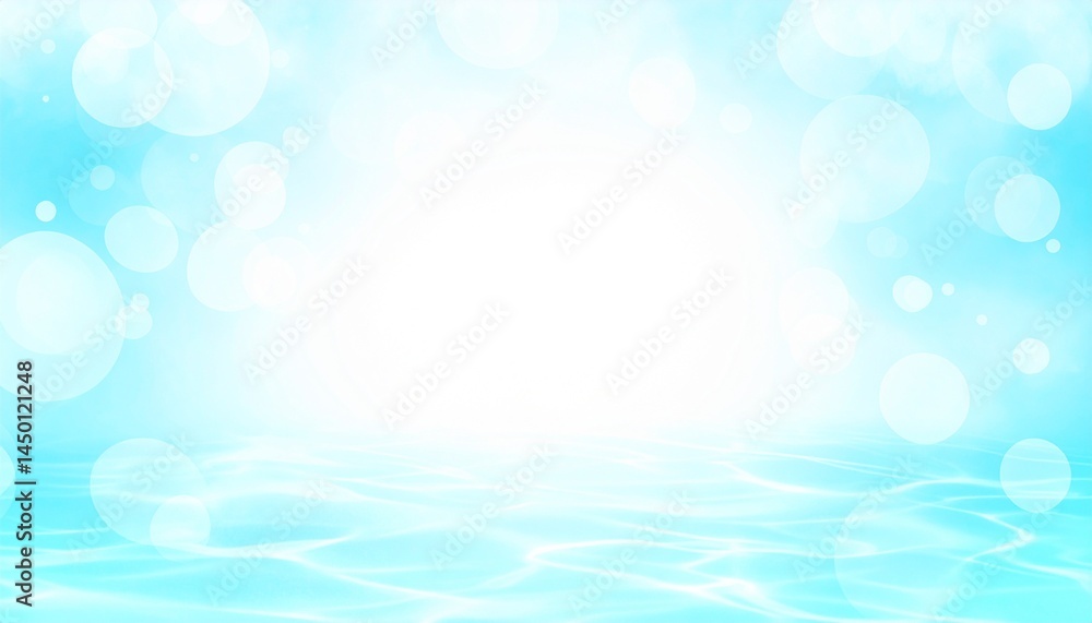 爽やかな水色の背景イラスト 爽やかな水色の背景イラスト