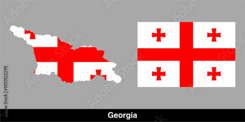 georgia country map vector