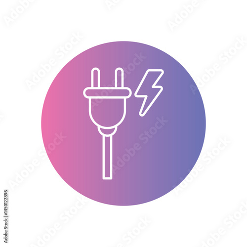 Power Consumption Icon vector stock illustration